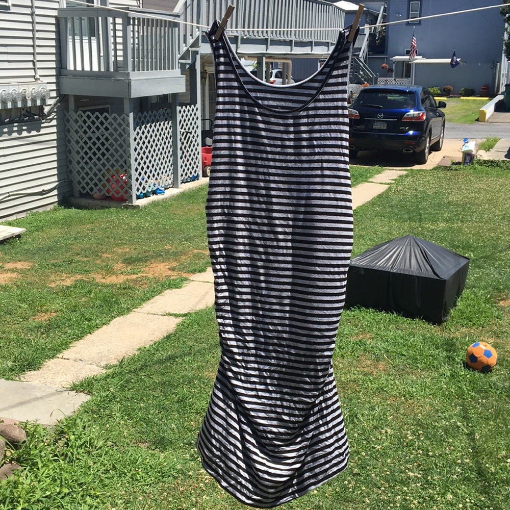 Knee length maternity summer dress